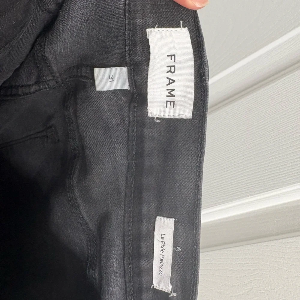 EUC Frame Denim Le Pixie Palazzo Wide Leg Jeans Sz 31 - Picture 2 of 8